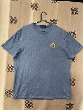 Polo by Ralph Lauren Heather Gray Short-Sleeve Tee with Embroidered Crest